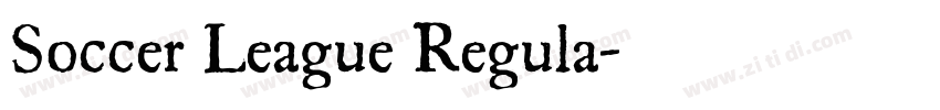 Soccer League Regula字体转换